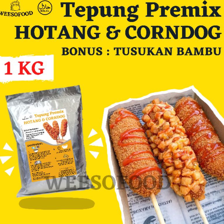 

Super Promo.. Tepung Corndog & Hotang 1 KG 0HK