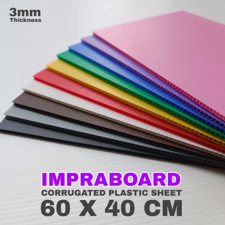 

Stok banyak isi 4 lembar infraboard impraboard 3mm 60 x 40 cm art board pp board 37