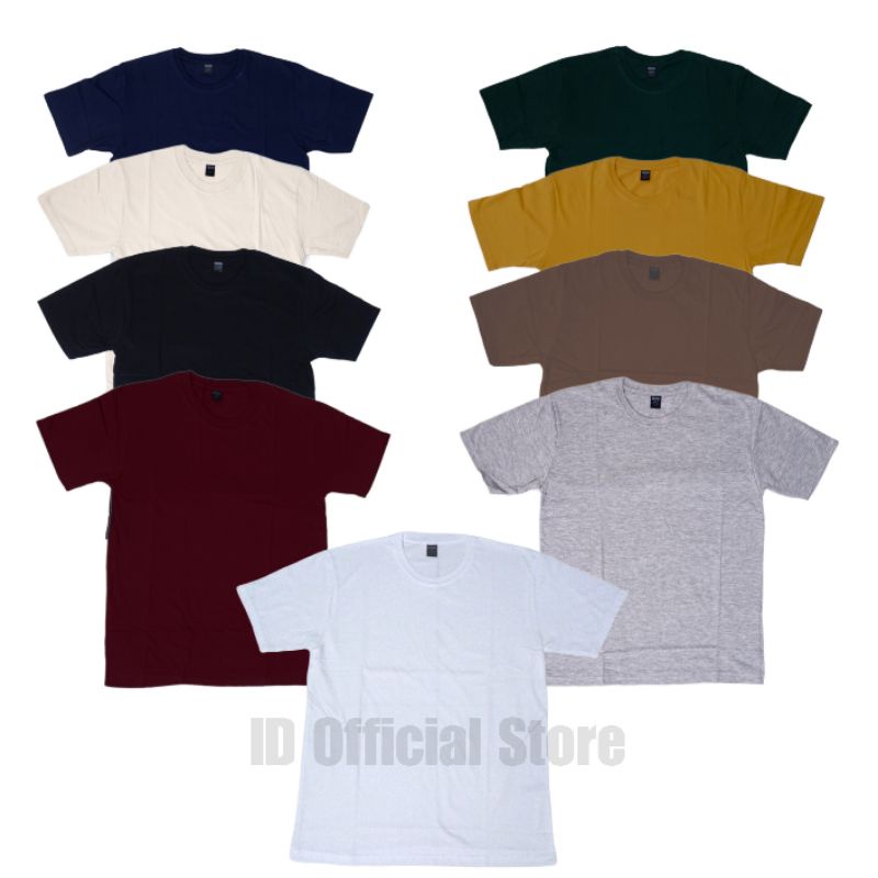 KAOS POLOS PENDEK COTTON COMBED 30S / GROSIR KAOS KATUN POLOS WARNA / GROSIR KAOS PENDEK MURAH