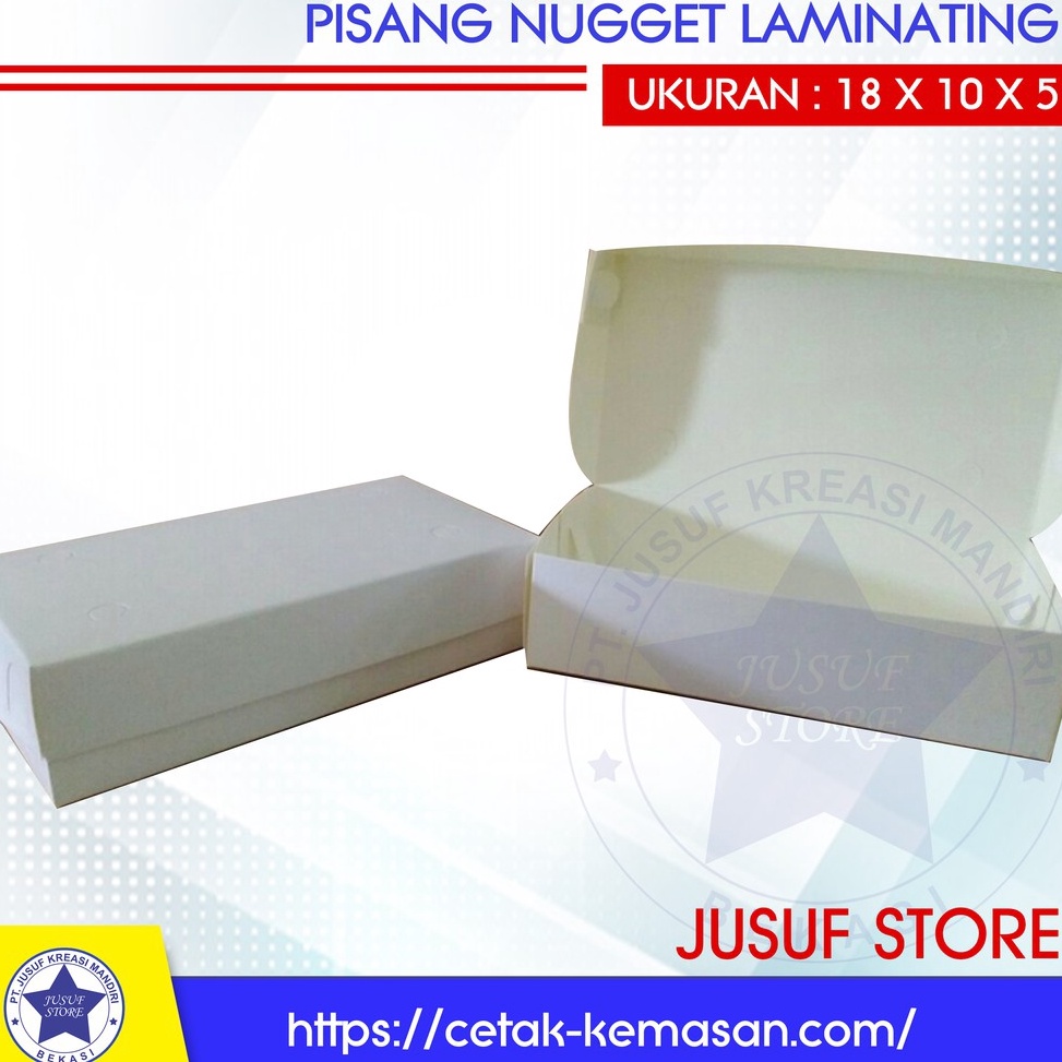 

Produk Keren.. Box Makanan Polos Pisang Non Laminating ISI 40pcs 35