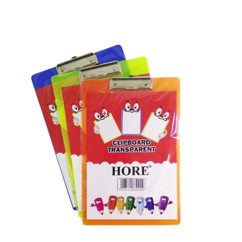 

PAPAN UJIAN - CLIP BOARD HORE TRANSPARAN MIX