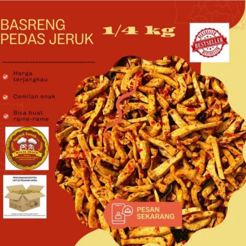 

BASRENG GORENG DAUN JERUK PEDAS MANTUL 250GR