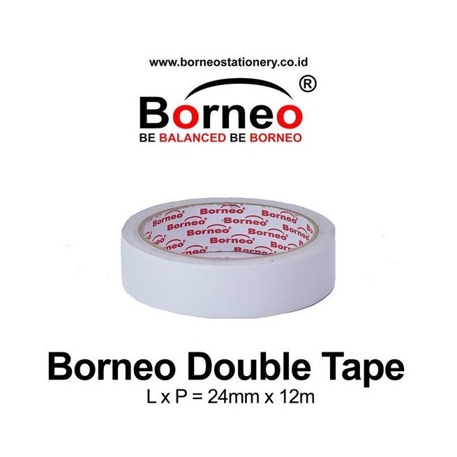 

DOUBLE TAPE MERAH 24MM BORNEO / PCS
