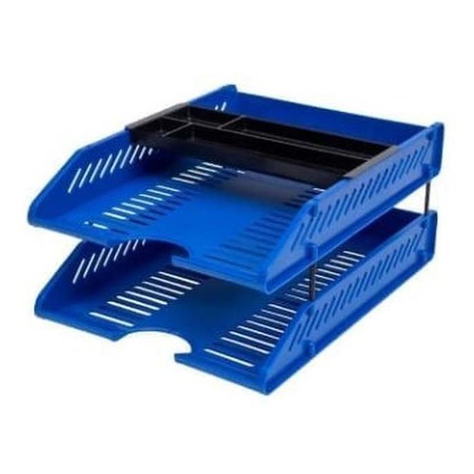 

RAK KERTAS / LETTER TRAY SET COBALT BLUE BANTEX 9872 11