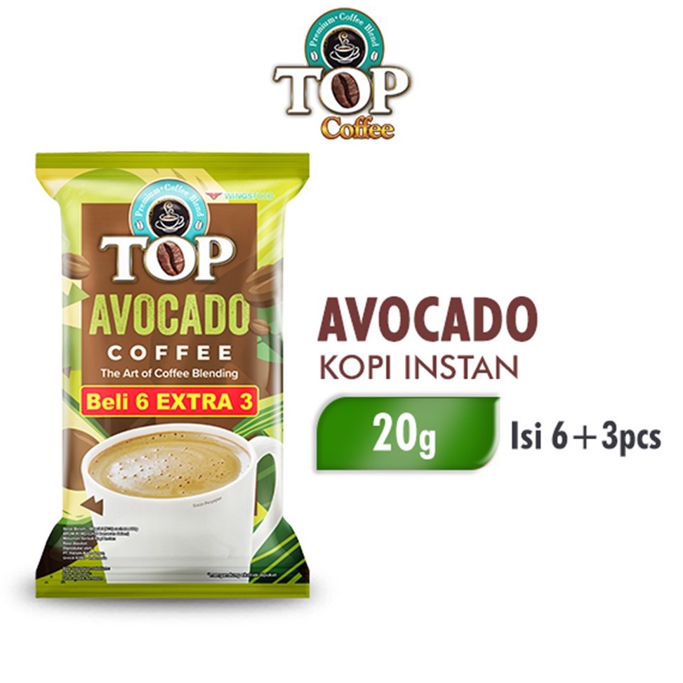 

Ready Stok Kopi Top Avocado Coffee 20g Pack 20