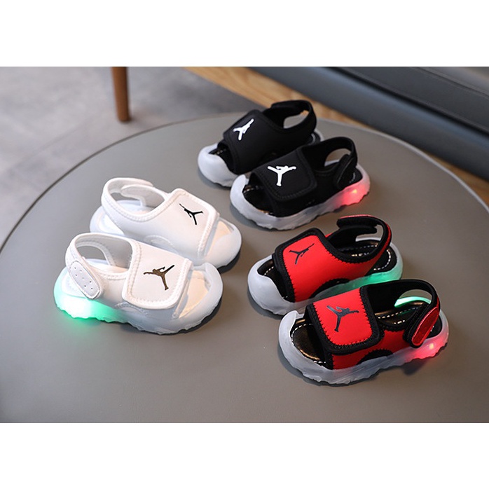 ⚡GROSIR⚡ Minipetite SH21102 Sepatu Sendal Sandal Lampu Led Anak Laki Laki