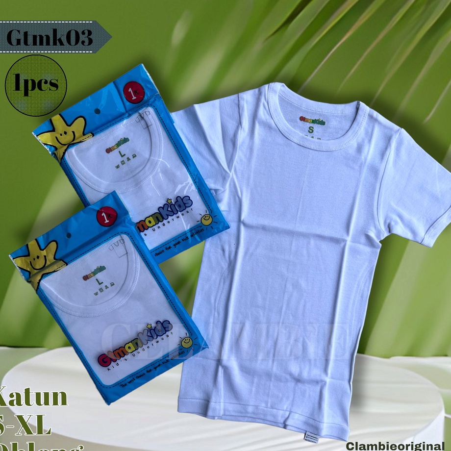 『MPD』 Kaos Dalam Gt man Kids | Oblong Anak Gt man | Kaos Dalam Anak Polos Katun Premium Quality
