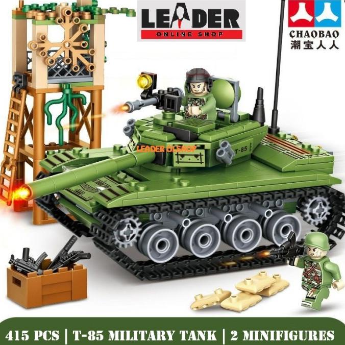 BRICKS LEGO KENDARAAN TEMPUR TANK TYPE T-85 NATIONAL AWAKING 415+ PCS