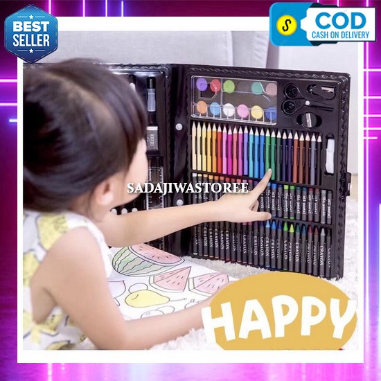 

Drawing Stationary Pensil Warna Lengkap Colouring Set Alat Mewarnai Anak Perempuan Laki Laki Alat Melukis Non Toxic Krayon Set Oil Pastel Warna Cerah Alat Tulis Anak Tk Sd Crayon Set Anak Tidak Beracun Perlengkapan Mengg Gu Crayon Set 150Pcs / Krayon Me