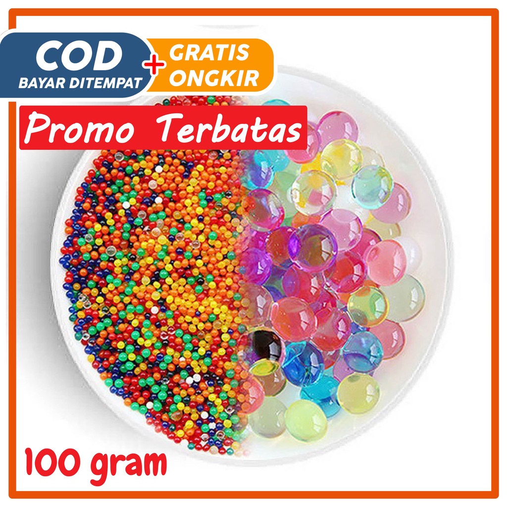 Grosir Hydrogel / Hidrogel Media Tanam Waterbeads Waterbead / Orbeez / Bobba Warna Warni / Hidrogel 
