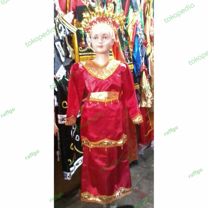 Terlaris Baju Adat Sumatera Suntiang Anak /Adat Padang
