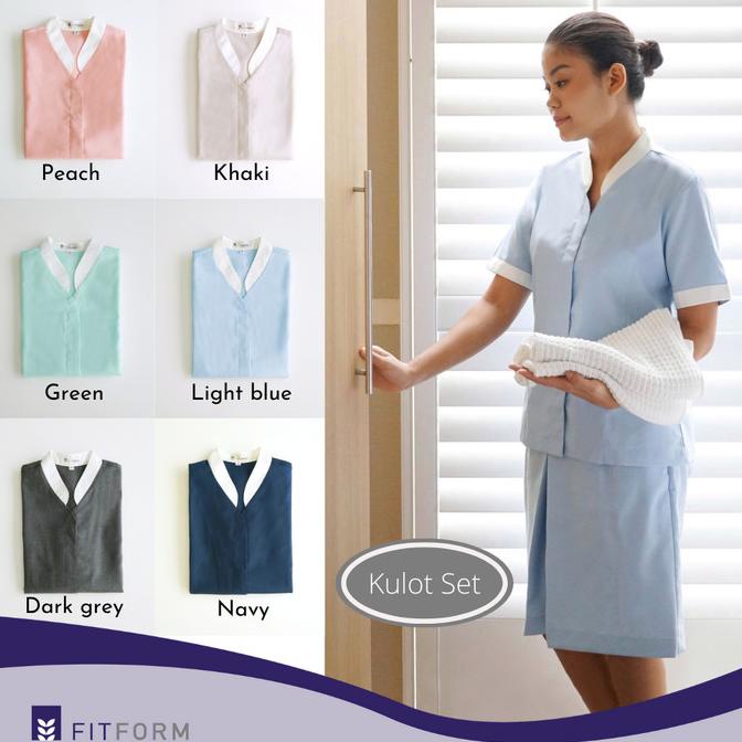 Seragam Suster FITFORM Mandarin Collar (Culotte/Celana Pendek)