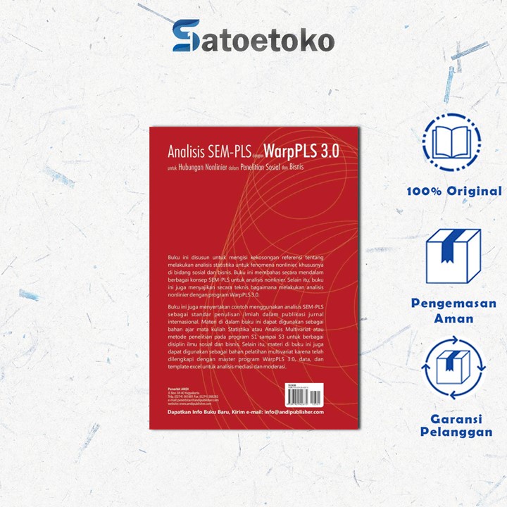 Analisis SEM-PLS Dengan WarpPLS 3.0 Untuk Hubungan Nonlinier Dalam Penelitian Sosial Dan Bisnis+cd