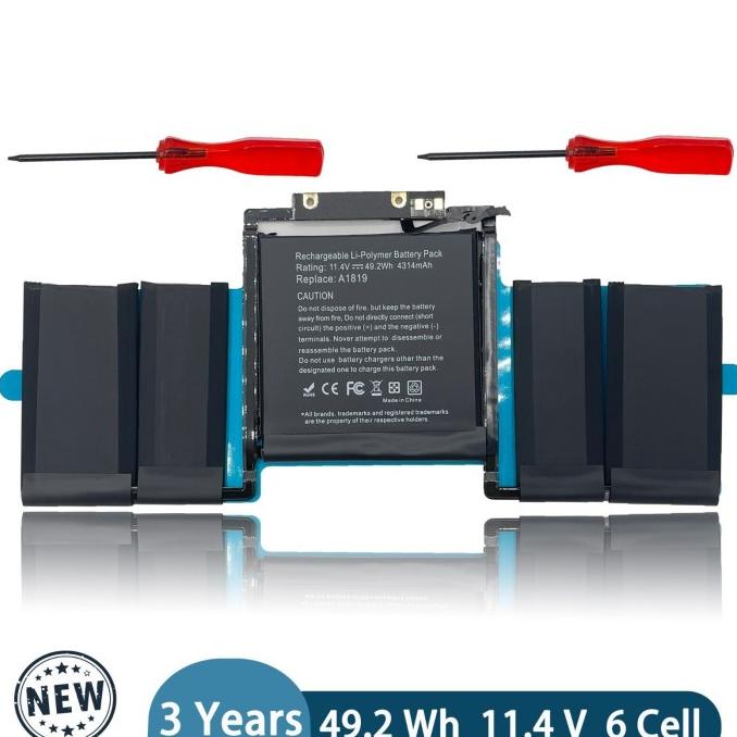 Baterai A1819 Baterai Macbook Pro A1706 Battery A1819 Battery Macbook