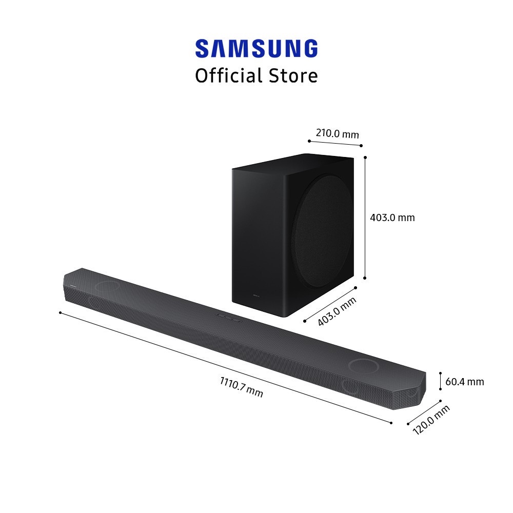 Samsung Soundbar True 5.1.2ch HW-Q800B dengan Wireless Dolby Atmos