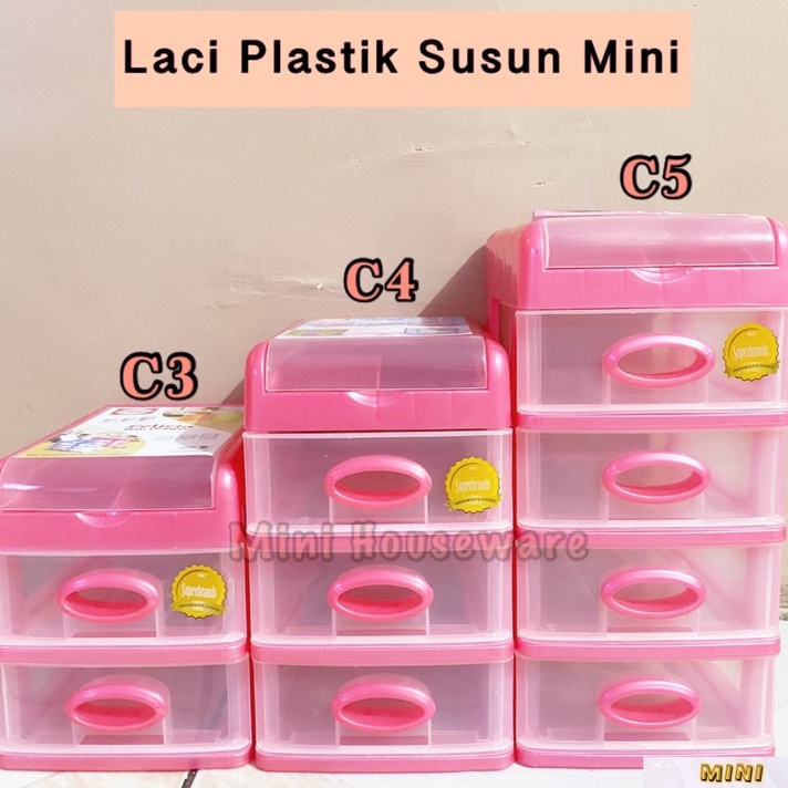 berkualitas Laci Plastik 2 Susun / 3 Susun / 4 Susun / Laci Plastik Mini Shinpo SIP 363 / Tempat Mak