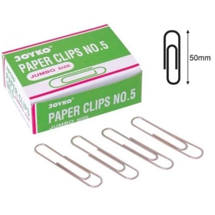 

Paper Clip / Klip Penjepit Kertas No. 5 Jumbo