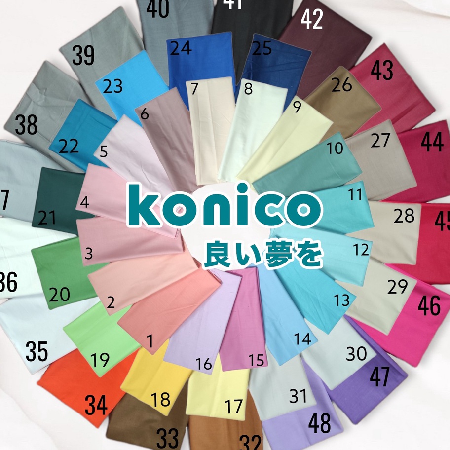 Diskon Promo Bahan Katun sprei  kain Cvc Motif Polos | Meteran | Star Nikita Esra Catra Saga Ready