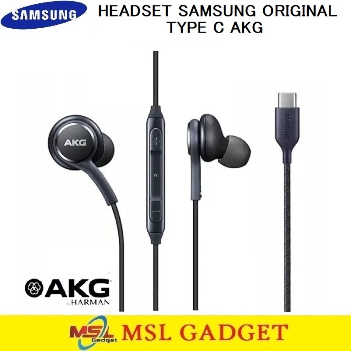 Headset Samsung Note 10 AKG Type C Original 100%