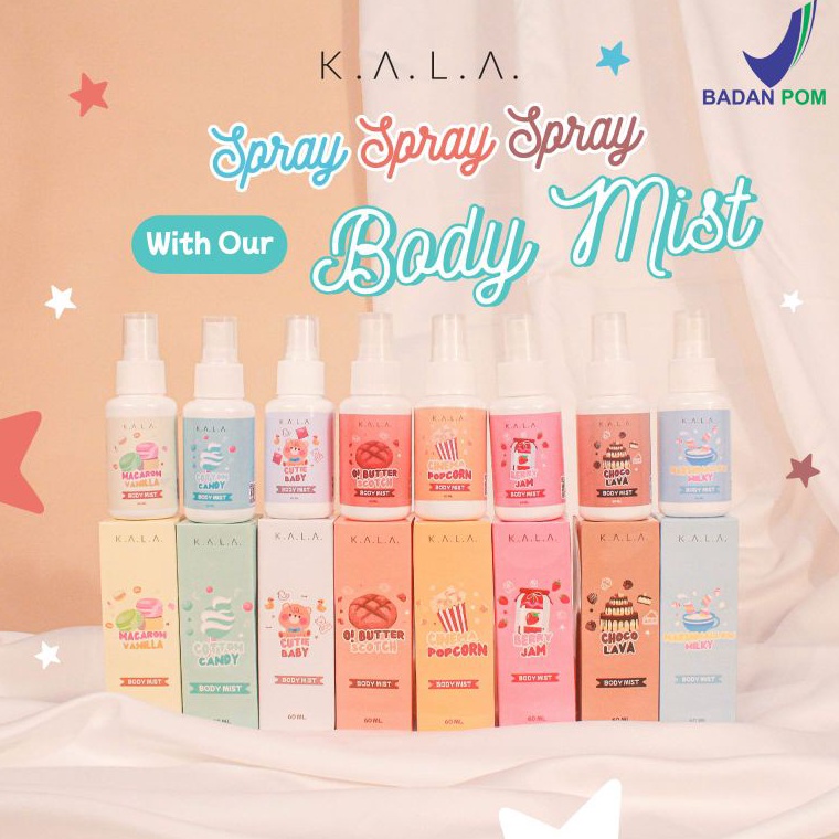 Terlaku... BPOM BODY MIST KALA 60 ML BODYMIST