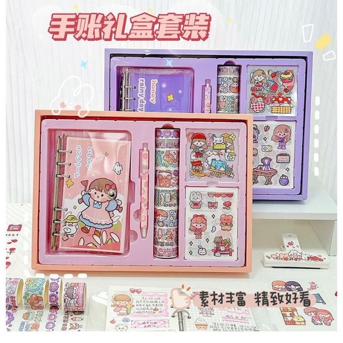 

Terlaris Scrapbook Gift Box Sticker Set Kotak Set Siswa Box Scrapbook Kotak