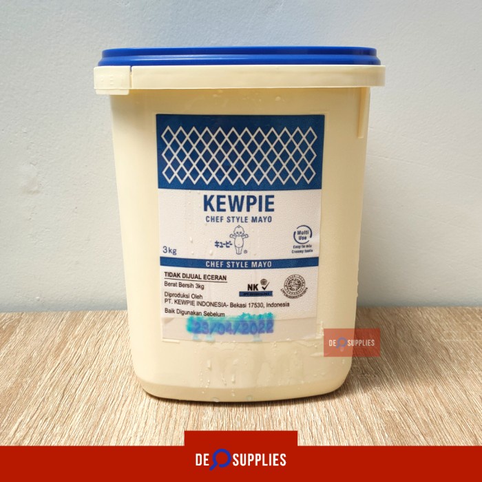 

Kewpie Chef Style Mayo 3Kg - Saus Mayonaise Mayonnaise 3 Kg