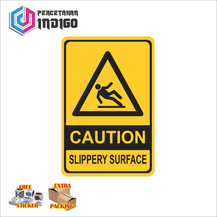 

Terlaris Plat Alumunium Rambu Rambu Caution Slippery Surface