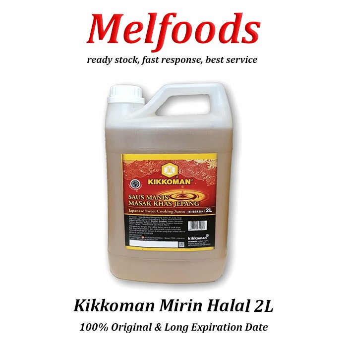 

Grab/Gojek Kikkoman Rin Halal 2L Cuka Sushi Bumbu Sushi Jepang