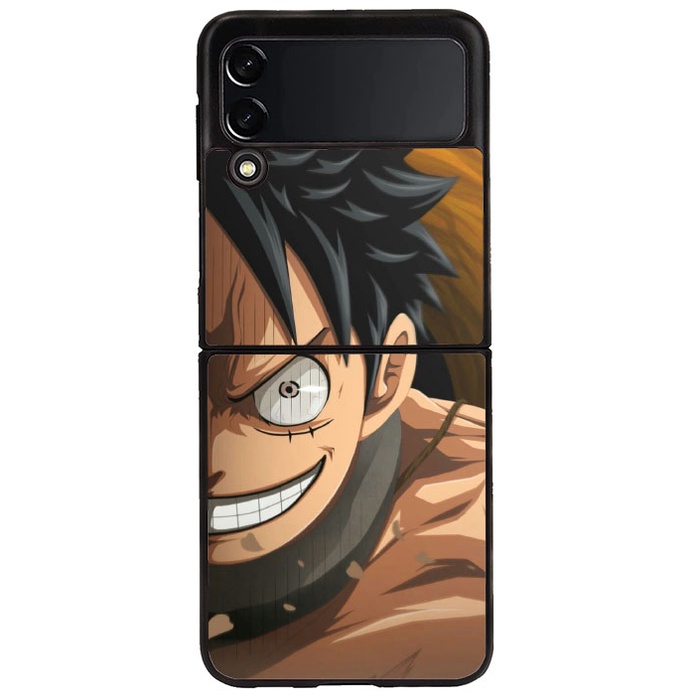 Case Casing Softcase Hardcase Samsung Galaxy Z Flip 3 4 Z Fold 3 4 One Piece Luffy AO0064