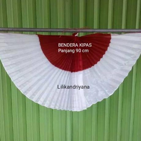 #####] Grosir bendera Indonesia background merah putih bunga besar 5 lengkung