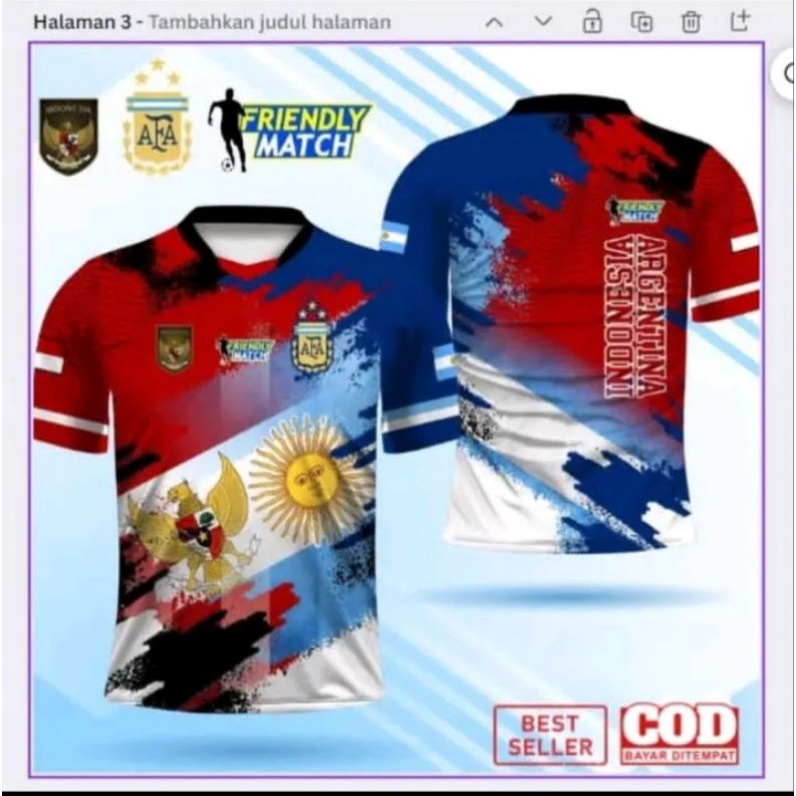 Jersey Timnas indonesia  X Argentina
