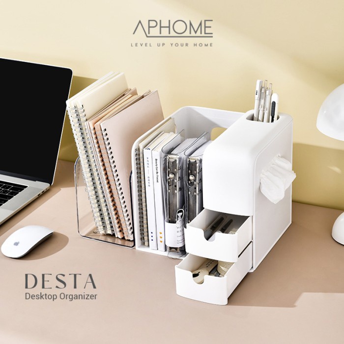 

Bestseller Aphome Kotak File Tray Folder Box Desk Organizer Rak Buku Meja Desta