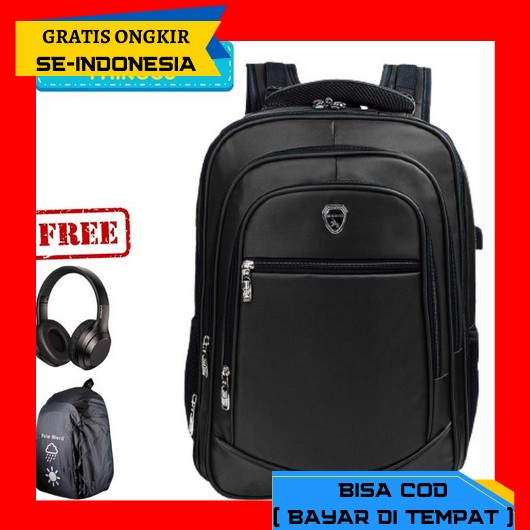 Ransel Pria Pria Tas Sekolah Tas Outdoor Tas Fashion Gearbag 13032 - Abu-Abu N9P0 Premium Tas Ransel