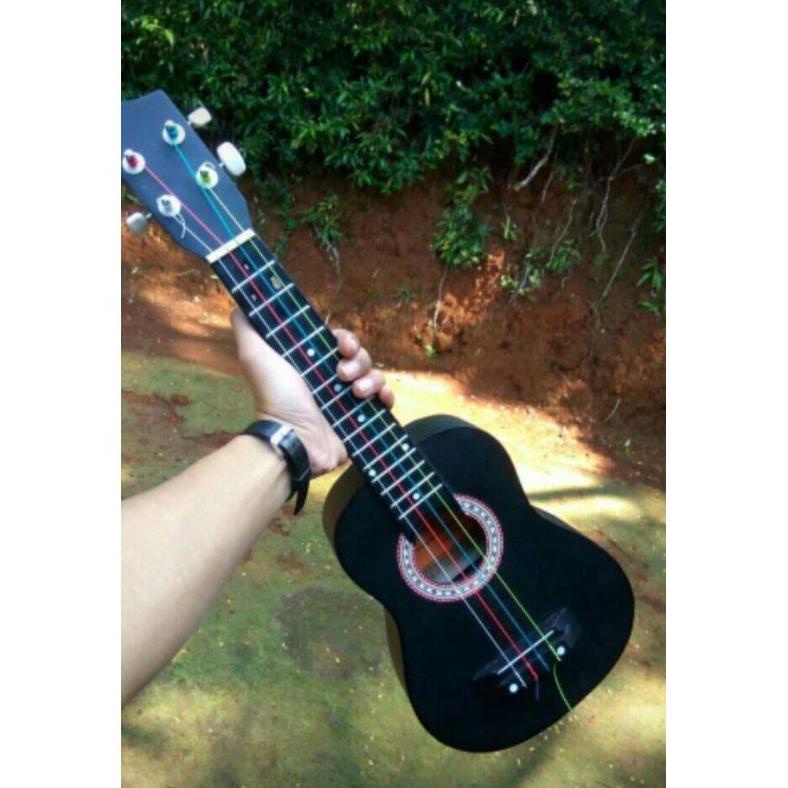 Promo Ukulele Senar 4 Warna Hitam Dop Dan Glos. Wxs
