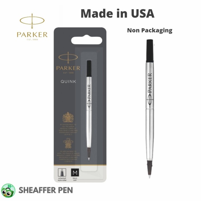 

Terlaris Parker Refill Rollerball Warna: Hitam/Biru