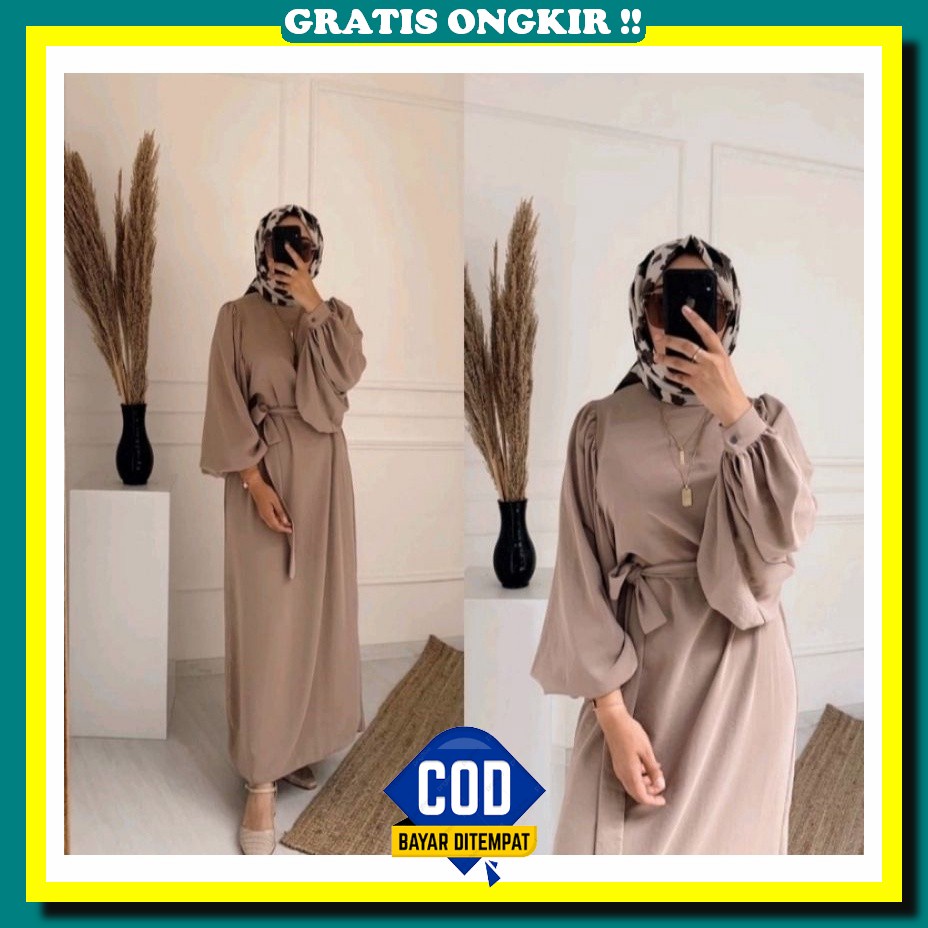 Deress Maxi Muslim Pendek Drees Casual Viral Termurah Setelan Murah Baju Atasan Gaun Set Dress Wanit