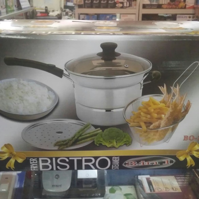 Deep Fryer Pan / Panci Wajan Goreng Serbaguna Bistro