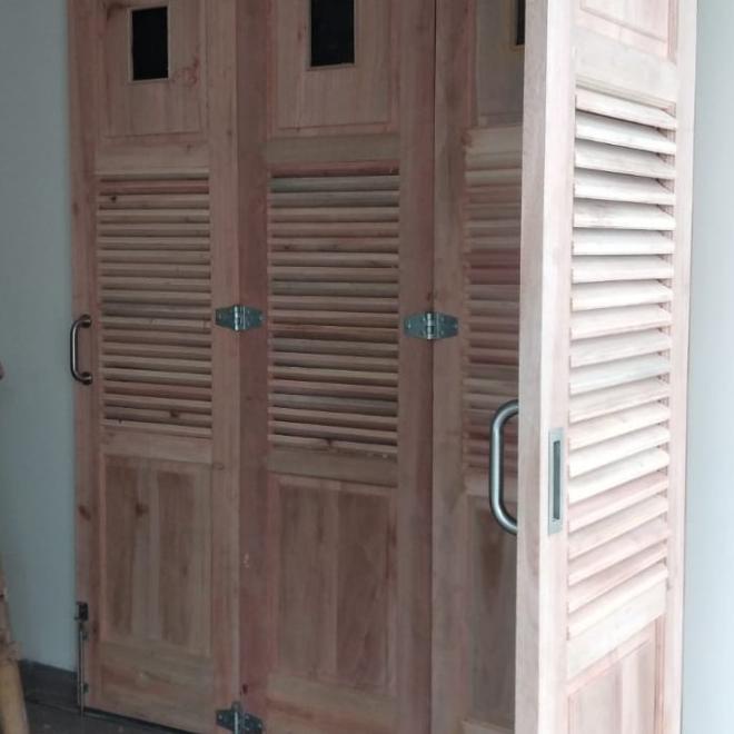 Rel Pintu Garasi Tikung 6 Daun