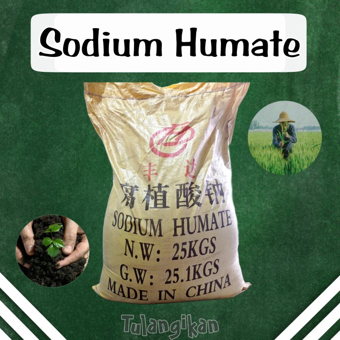 Terlaris Sodium Humate / Asam Humat / Humat Acid / Humat / 25Kg