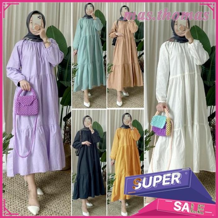 SABRINA MIDI DRESS TUNIK JUMBO GRATIS ONGKIR
