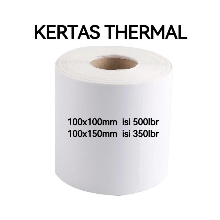 

Diskon [24pcs/dus] KERTAS STIKER RESI LABEL THERMAL 100*100/ 100*150