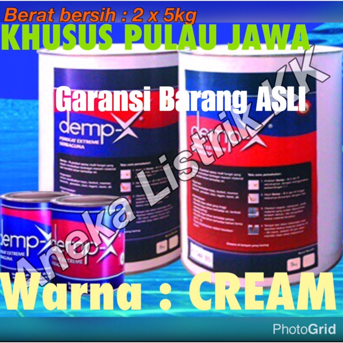 

Best Seller Demp X @ 5Kg Cream Dempx Dempul Extreme Serbaguna Lem Empoxy 10Kg