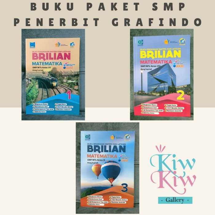 HOT SALE BUKU BRILIAN AKM MATEMATIKA SMP KELAS 9 K13 REVISI - GRAFINDO TERMURAH