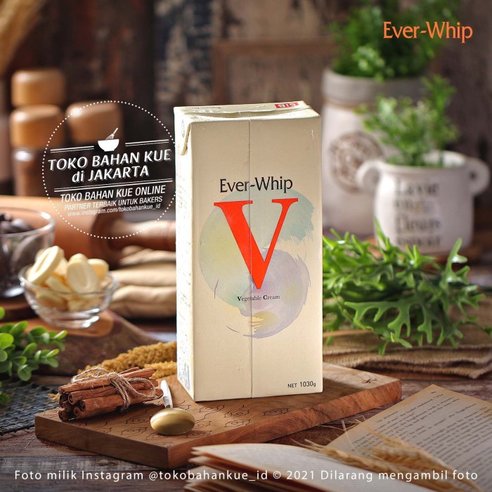 

Everwhip V Rasa Vanilla 1Kg Non Dairy Whipping Cream Ever Whip Korean