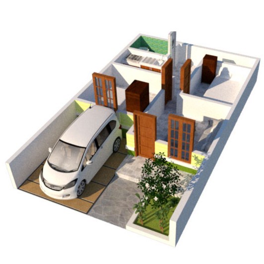 DISKON SPESIAL JASA DESAIN RUMAH MINIMALIS TYPE 36 - 42, LENGKAP FASAD GAMBAR & RAB TERMURAH