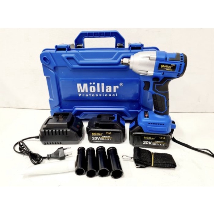 Mesin pembuka baut ban mobil Cordless impact wrench MOLLAR CIW20350