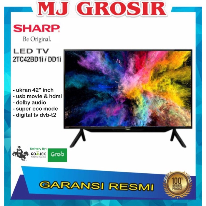 NEW SERIES PROMO LED TV SHARP 42" 2T-C42BD1I 42 INCH USB MOVIE HDMI FULL HD DGT ORIGINAL TERBARU