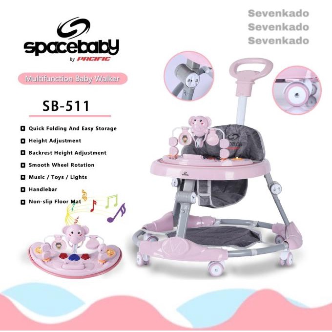 Baby Walker Space Baby Spacebaby SB 511 SB511 SB-511 gajah