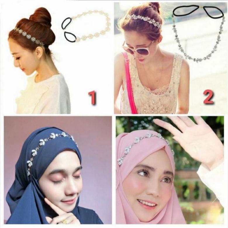 Terlaris Aksesoris Hijab Bando Pashmina Pasmina Headband Headpiece Hairband Bando Bandana Jilbab Ban