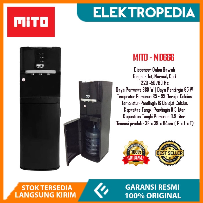 Mito - Dispenser Galon Bawah MD666